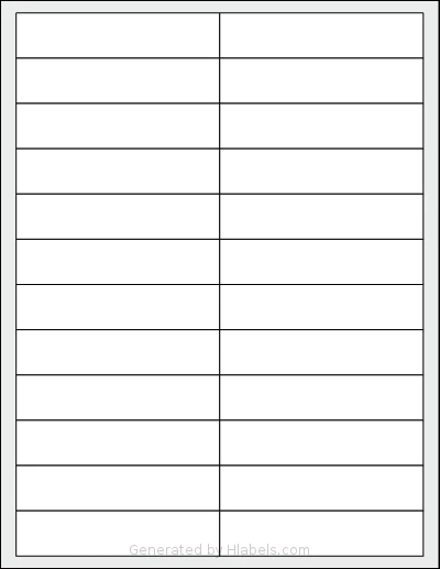 Magnatag® CD14 template with 24 rectangular 3.9375 x 0.875 inch labels per sheet, on Letter-size adhesive blank label sheets.