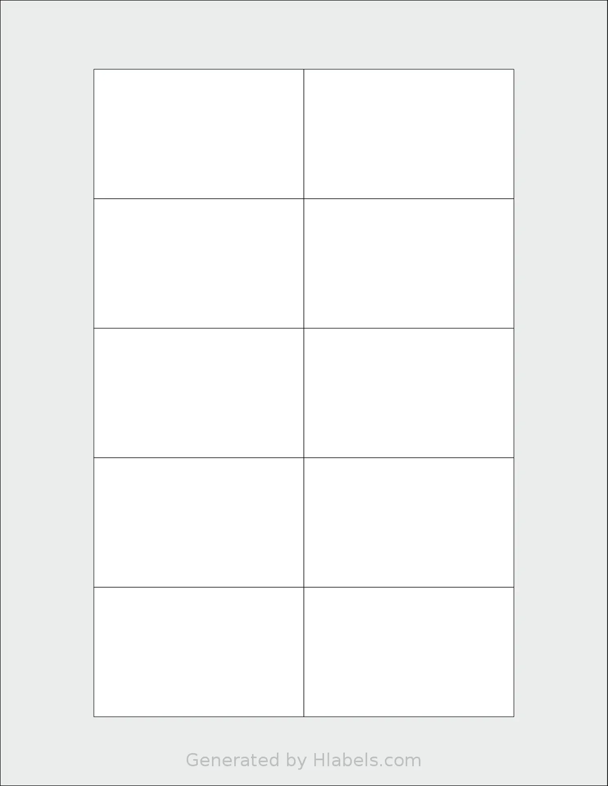 Magnatag® CD23 template with 10 rectangular 2.9375 x 1.8125 inch labels per sheet, on Letter-size adhesive blank label sheets.