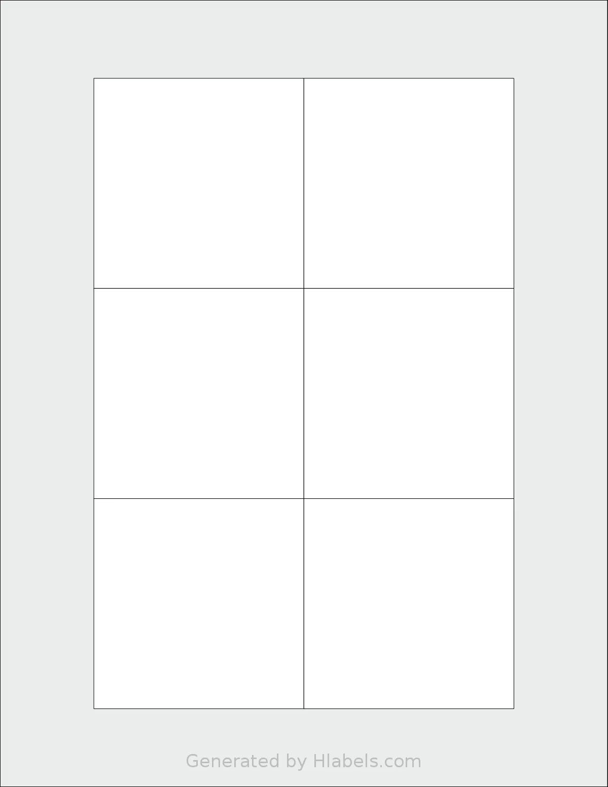 Magnatag® CD33 template with 6 square 2.9375 x 2.9375 inch labels per sheet, on Letter-size adhesive blank label sheets.