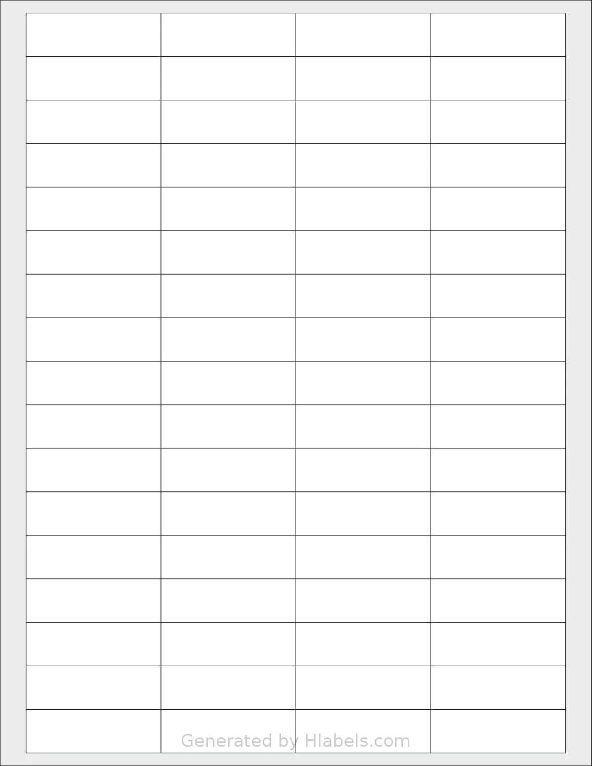Magnatag® CD82 template with 68 rectangular 1.9373 x 0.625 inch labels per sheet, on Letter-size adhesive blank label sheets.