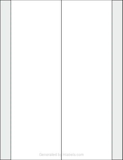 MaxGear® Template-5309 Template MaxGear® Template-5309 template with 2 rectangular 3.5 x 11 inch labels per sheet, on Letter-size adhesive blank label sheets.