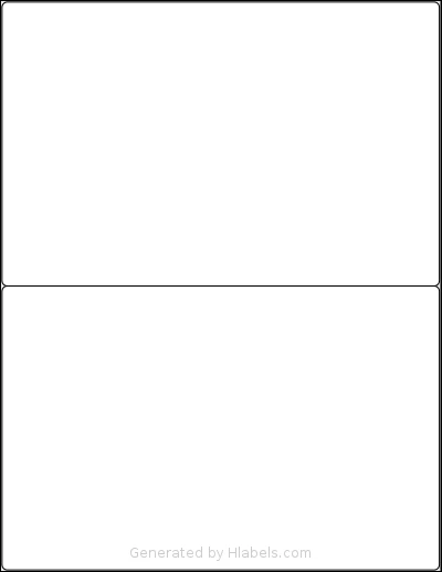 MrLabel® MR325 Template MrLabel® MR325 template with 2 rectangular 8.42 x 5.4604 inch labels per sheet, on Letter-size adhesive blank label sheets.