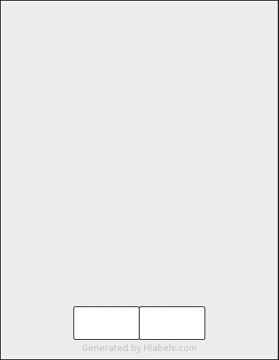 NextDayLabels® NDL-1202 Template NextDayLabels® NDL-1202 template with 2 rectangular 2 x 1 inch labels per sheet, on Letter-size adhesive blank label sheets.