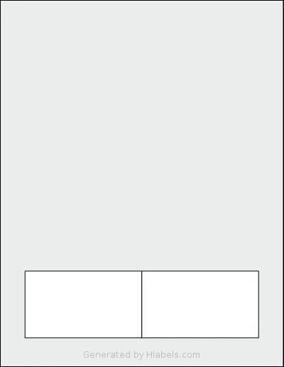 NextDayLabels® NDL-1504 Template NextDayLabels® NDL-1504 template with 2 rectangular 3.5 x 2 inch labels per sheet, on Letter-size adhesive blank label sheets.