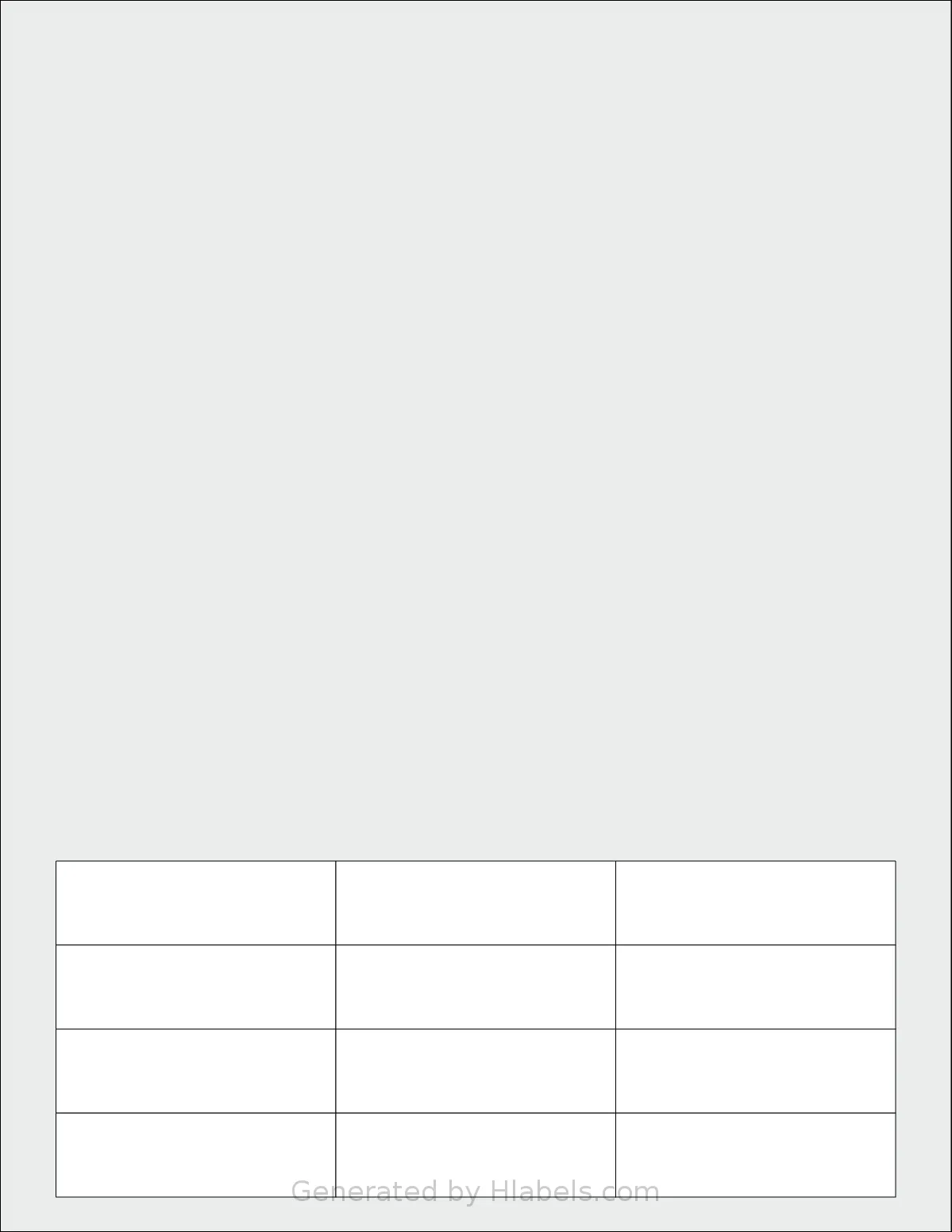 NextDayLabels® NDL-1600 template with 12 rectangular 2.5 x 0.75 inch labels per sheet, on Letter-size adhesive blank label sheets.