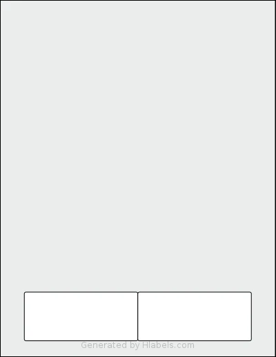 NextDayLabels® NDL-1650 Template NextDayLabels® NDL-1650 template with 2 rectangular 3.5 x 1.5 inch labels per sheet, on Letter-size adhesive blank label sheets.