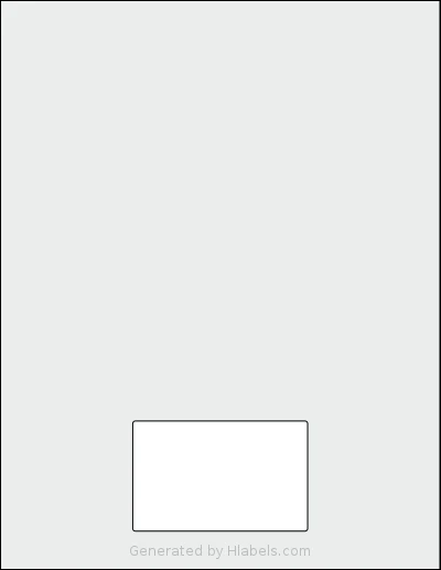 NextDayLabels® NDL-1UP template with 1 rectangular 3.375 x 2.125 inch labels per sheet, on Letter-size adhesive blank label sheets.