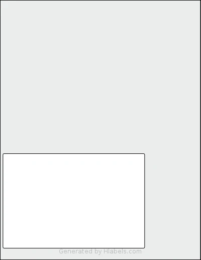 NextDayLabels® NDL-V1502 Template NextDayLabels® NDL-V1502 template with 1 rectangular 6 x 4 inch labels per sheet, on Letter-size adhesive blank label sheets.