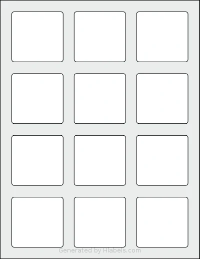 Nicbuy® Lip-Balm template with 12 rectangular 2.1875 x 2.125 inch labels per sheet, on Letter-size adhesive blank label sheets.
