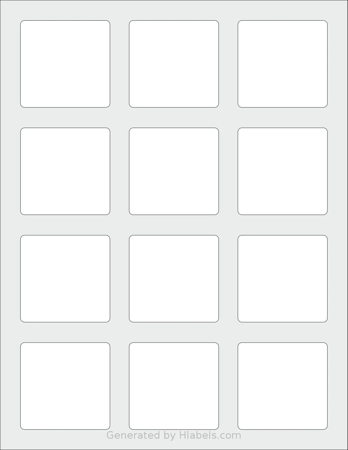 Nicbuy® Lip-Balm template with 12 rectangular 2.1875 x 2.125 inch labels per sheet, on Letter-size adhesive blank label sheets.