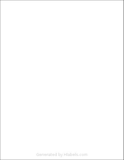 OausTect® 5165 template with 1 rectangular 8.5 x 11 inch labels per sheet, on Letter-size adhesive blank label sheets.