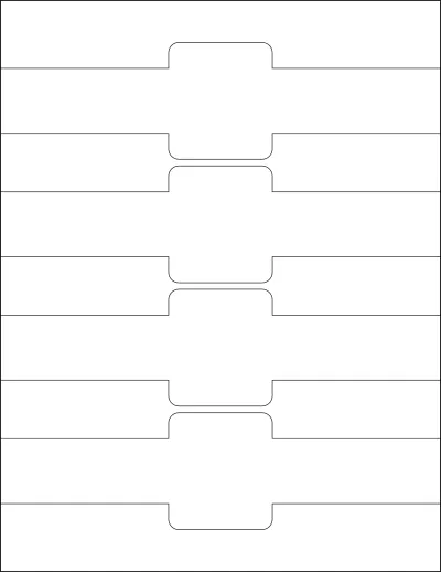 OnlineLabels® OL1030 Template OnlineLabels® OL1030 template with 4 unique shape labels per sheet, on Letter-size adhesive blank label sheets.