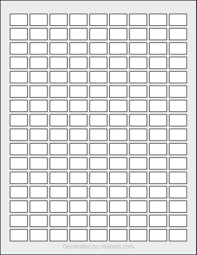 OnlineLabels® OL4904 Template OnlineLabels® OL4904 template with 144 rectangular 0.75 x 0.5 inch labels per sheet, on Letter-size adhesive blank label sheets.