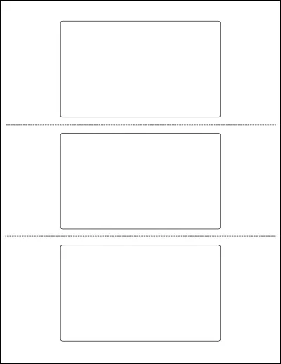 OnlineLabels® OL6675 Template OnlineLabels® OL6675 template with 3 unique shape labels per sheet, on Letter-size adhesive blank label sheets.