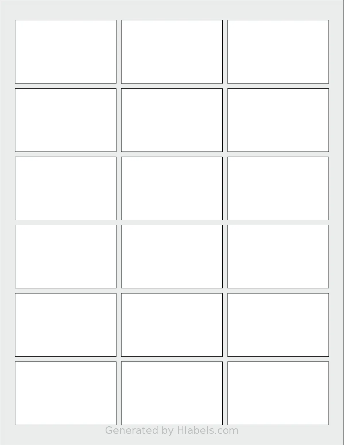Premium® PLS469 template with 18 rectangular 2.5 x 1.563 inch labels per sheet, on Letter-size adhesive blank label sheets.