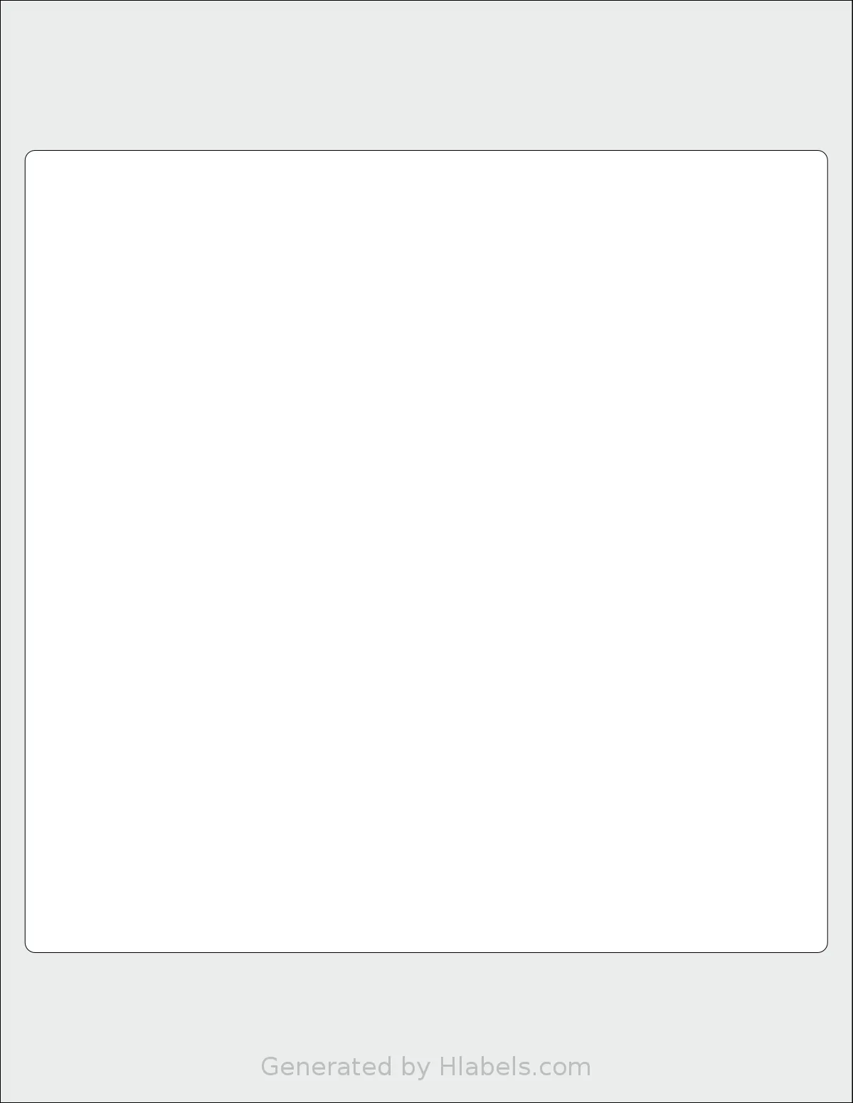 SheetLabels® SL1333 template with 1 square 8 x 8 inch labels per sheet, on Letter-size adhesive blank label sheets.