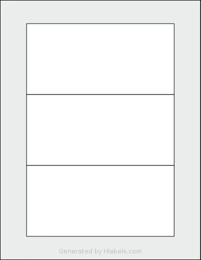 SheetLabels® SL1747 template with 3 rectangular 6.25 x 3 inch labels per sheet, on Letter-size adhesive blank label sheets.
