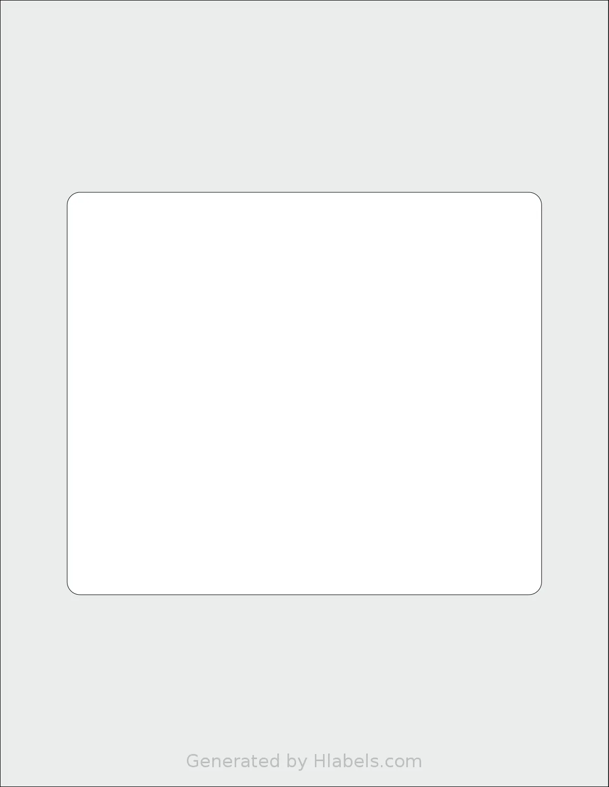SheetLabels® SL502 template with 1 rectangular 6.625 x 5.625 inch labels per sheet, on Letter-size adhesive blank label sheets.