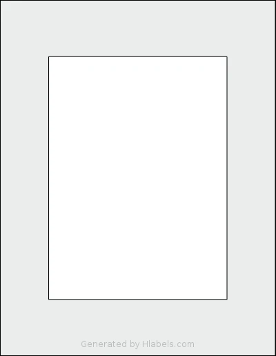 SheetLabels® SL510 template with 1 rectangular 5.5 x 7.5 inch labels per sheet, on Letter-size adhesive blank label sheets.