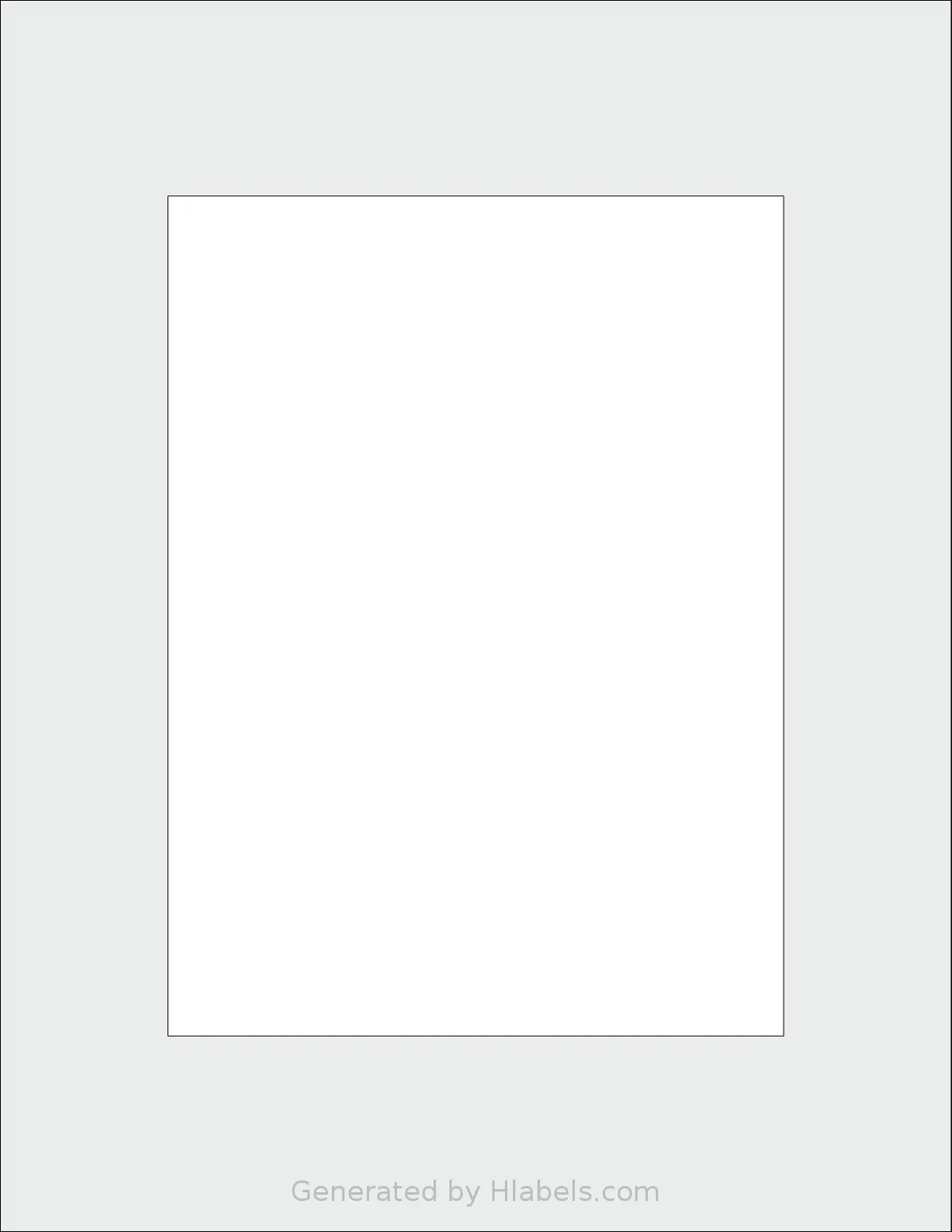 SheetLabels® SL510 template with 1 rectangular 5.5 x 7.5 inch labels per sheet, on Letter-size adhesive blank label sheets.