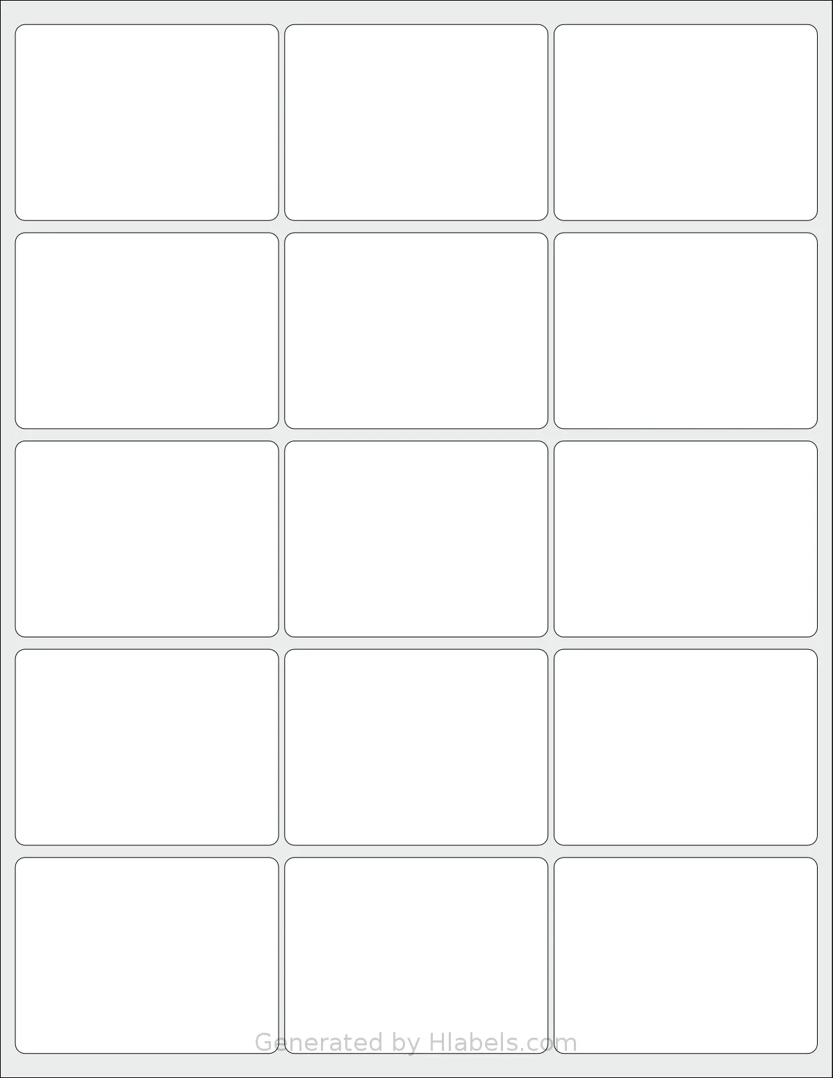 SheetLabels® SL548 template with 15 rectangular 2.688 x 2 inch labels per sheet, on Letter-size adhesive blank label sheets.