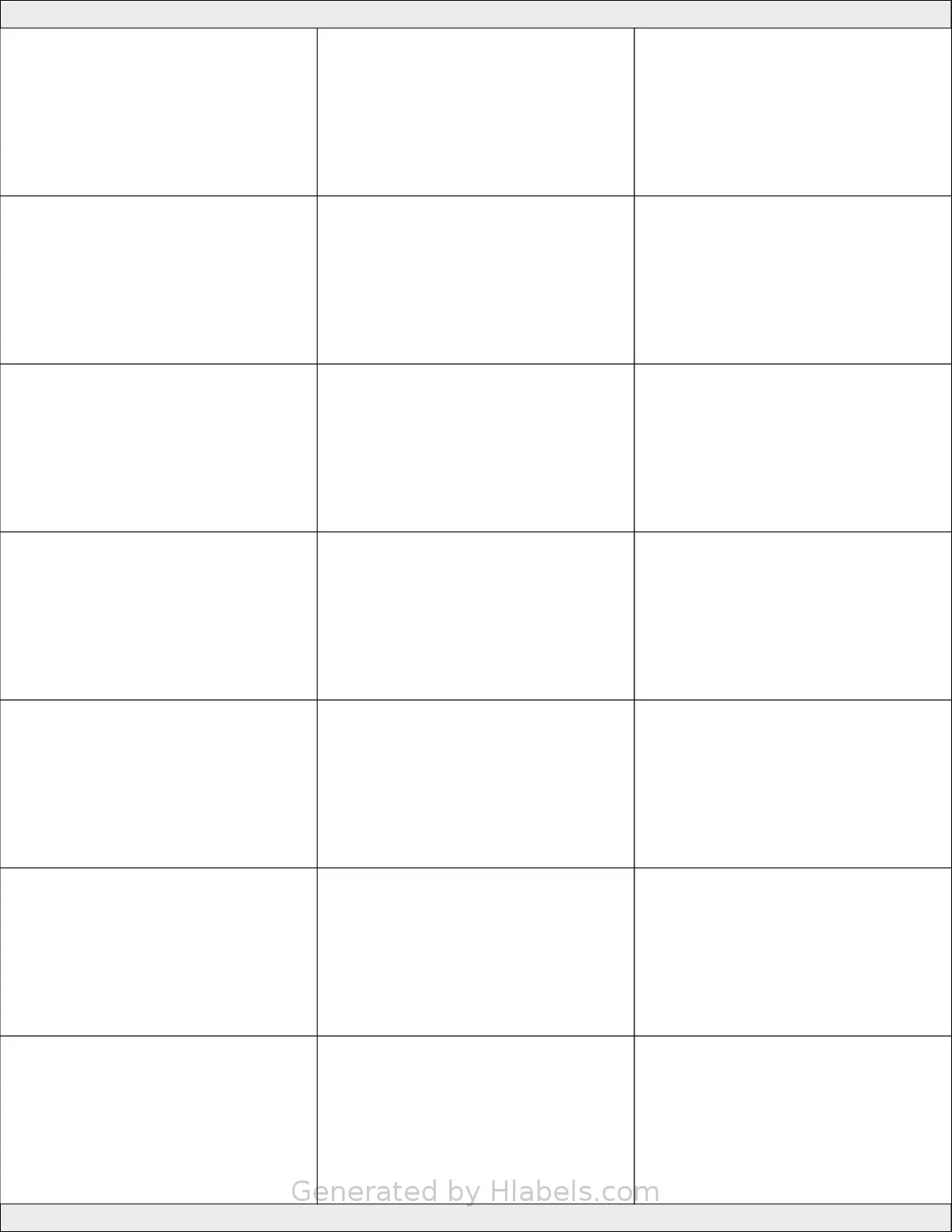 SheetLabels® SL552 template with 21 rectangular 2.833 x 1.5 inch labels per sheet, on Letter-size adhesive blank label sheets.