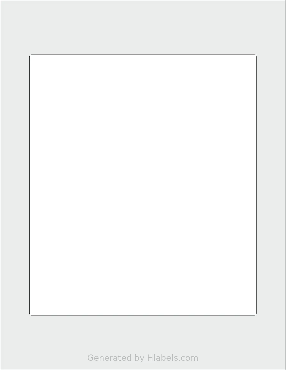 SheetLabels® SL667 template with 1 rectangular 6.75 x 7.75 inch labels per sheet, on Letter-size adhesive blank label sheets.