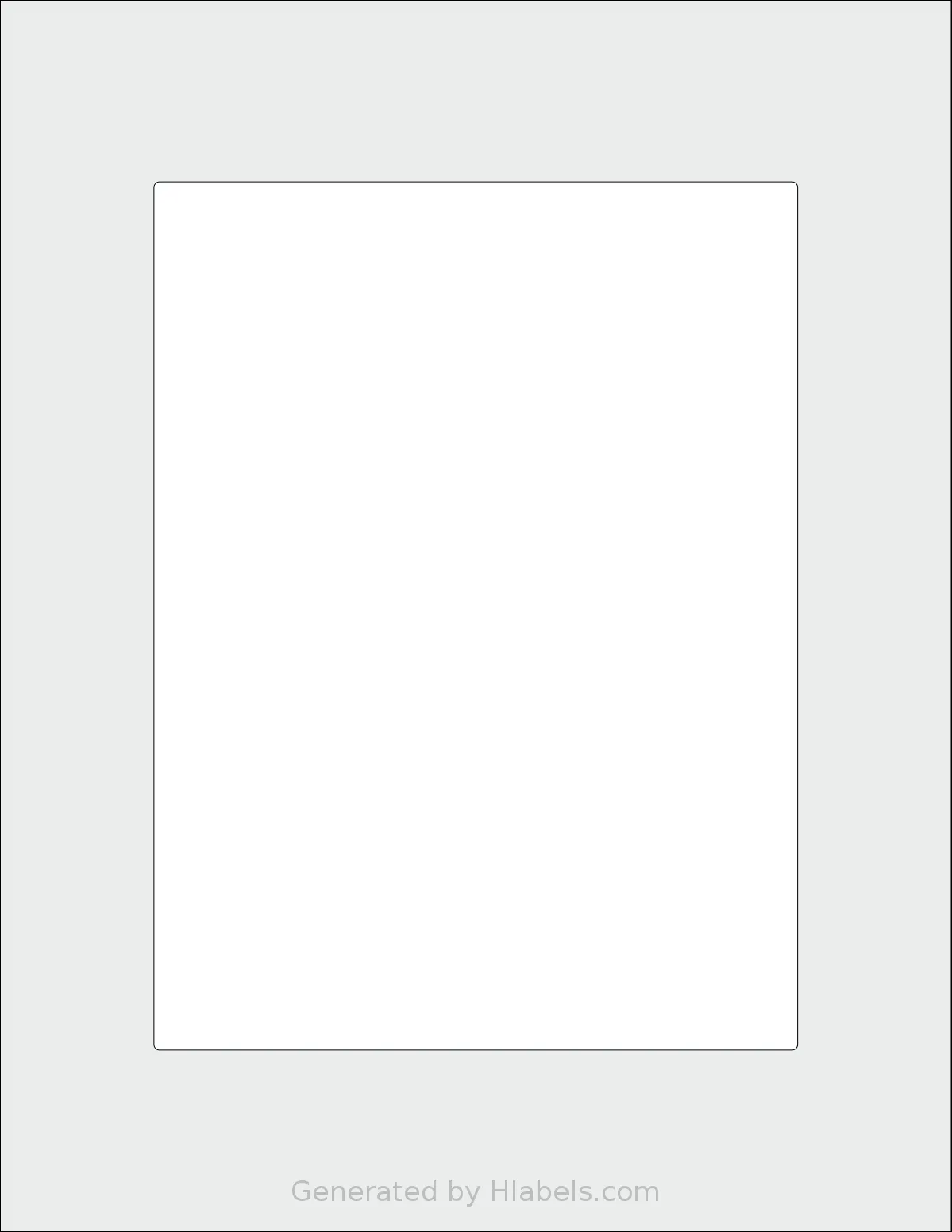SheetLabels® SL668 template with 1 rectangular 5.75 x 7.75 inch labels per sheet, on Letter-size adhesive blank label sheets.
