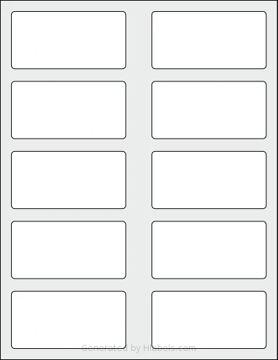 SheetLabels® SL776 Template SheetLabels® SL776 template with 10 rectangular 3.5 x 1.75 inch labels per sheet, on Letter-size adhesive blank label sheets.