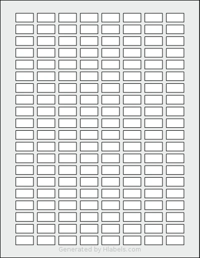 SheetLabels® SL929 Template SheetLabels® SL929 template with 160 rectangular 0.75 x 0.375 inch labels per sheet, on Letter-size adhesive blank label sheets.