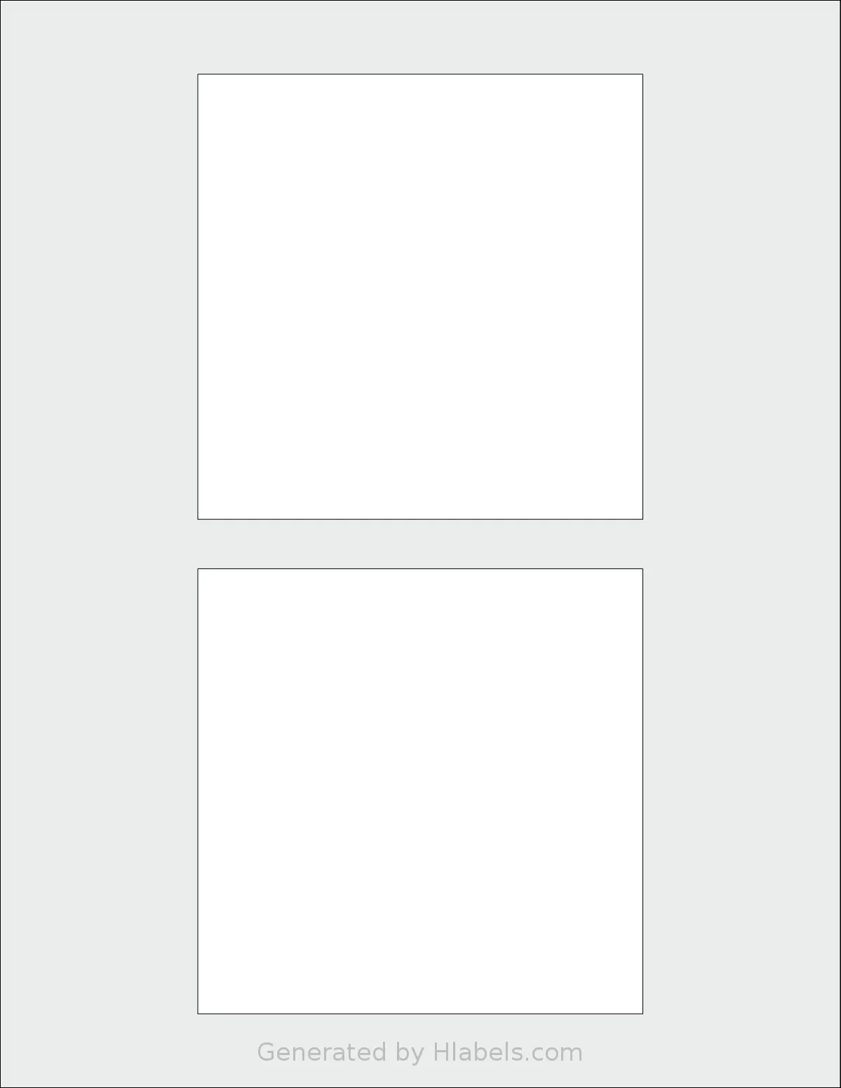 SmithCorona® S113W template with 2 square 4.5 x 4.5 inch labels per sheet, on Letter-size adhesive blank label sheets.