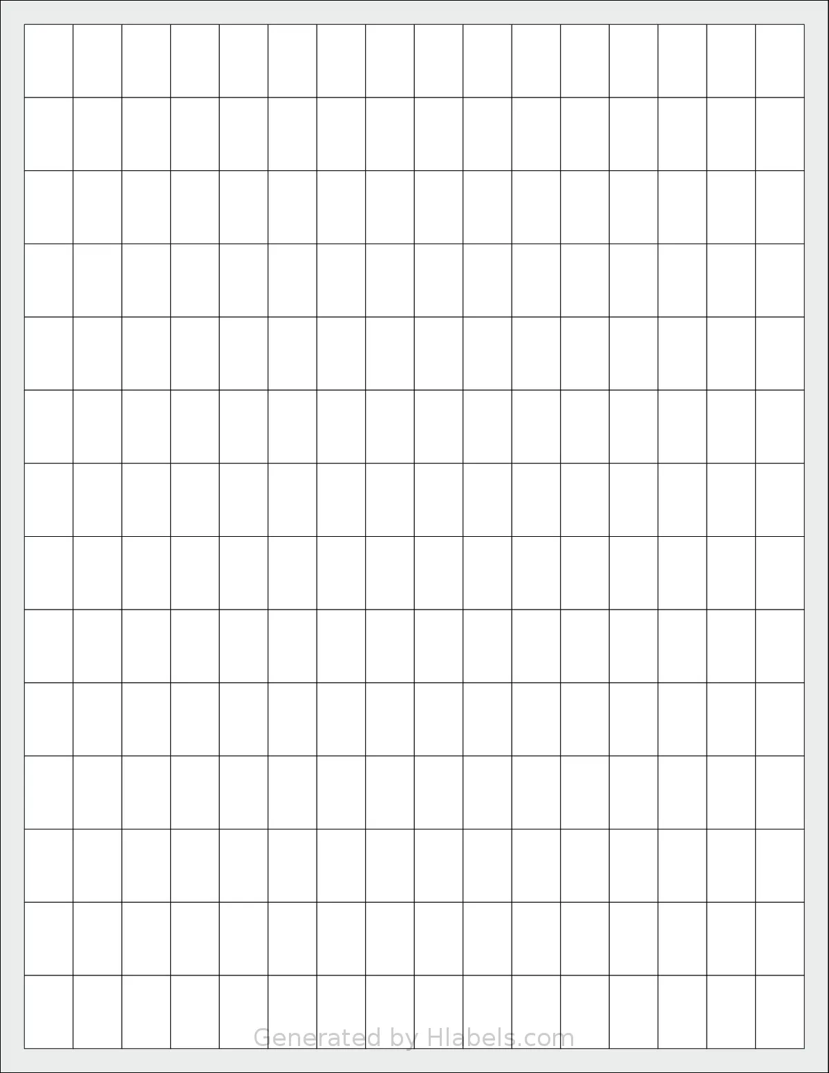 SmithCorona® S181W template with 224 rectangular 0.5 x 0.75 inch labels per sheet, on Letter-size adhesive blank label sheets.