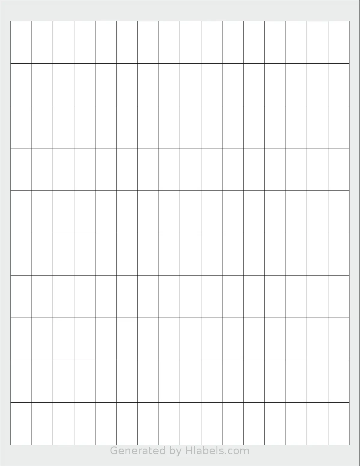 SmithCorona® S182W template with 160 rectangular 0.5 x 1 inch labels per sheet, on Letter-size adhesive blank label sheets.