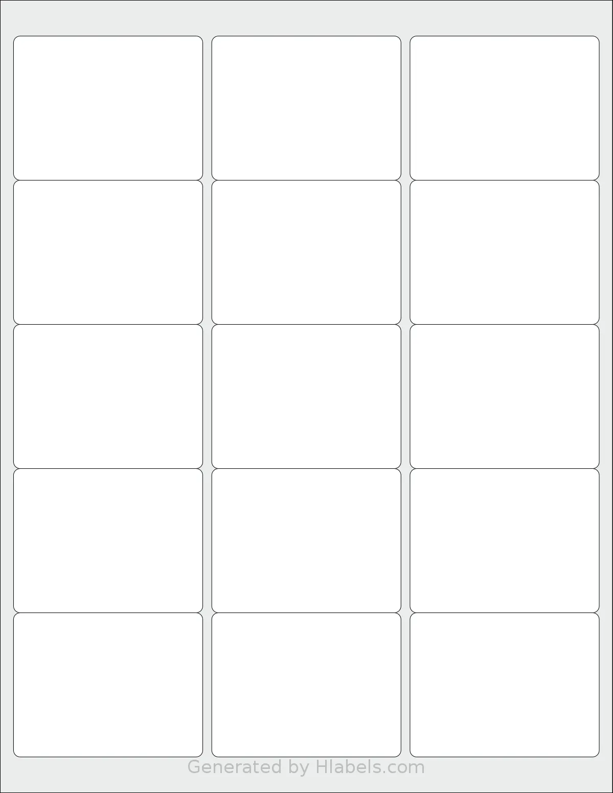 SmithCorona® S196W template with 15 rectangular 2.625 x 2 inch labels per sheet, on Letter-size adhesive blank label sheets.