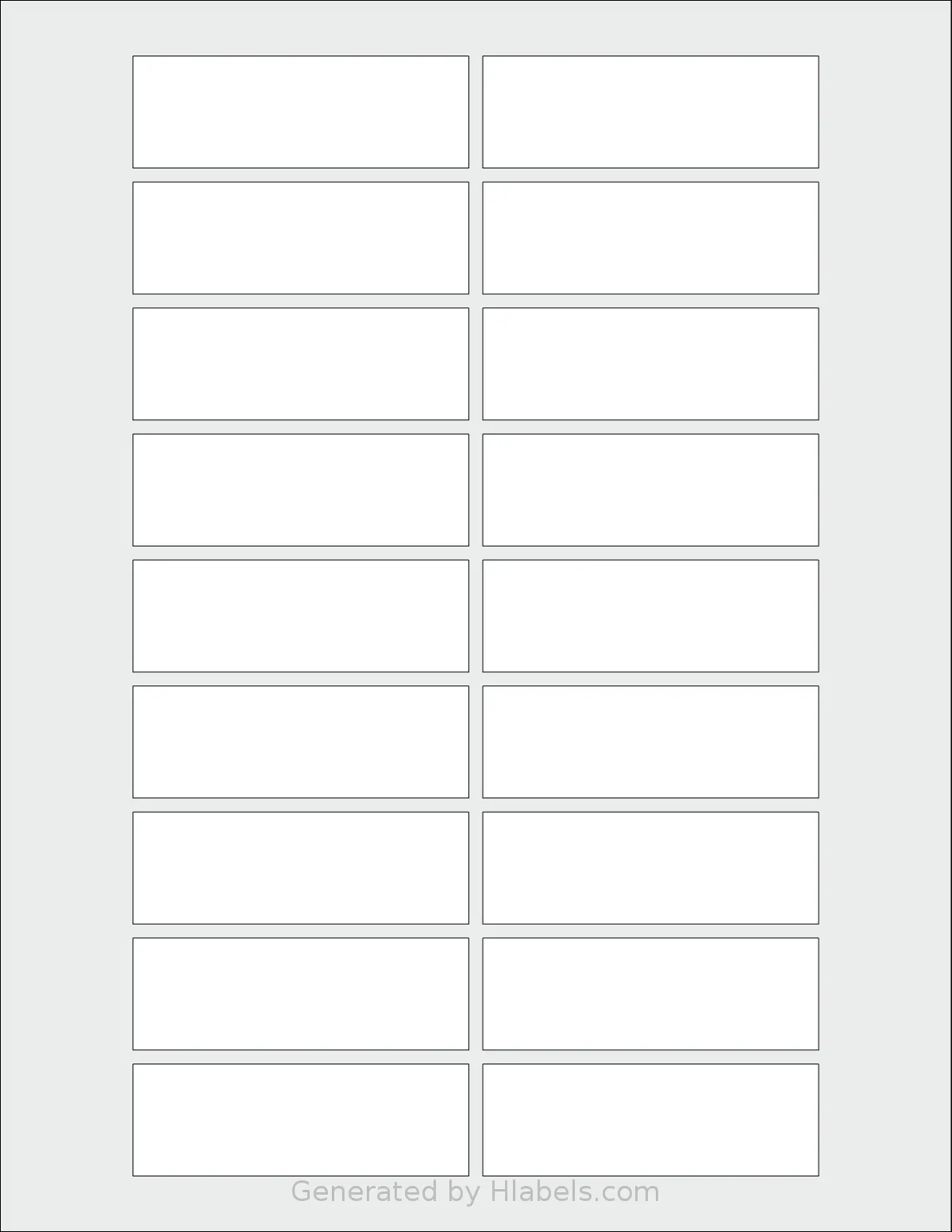 SmithCorona® S198W template with 18 rectangular 3 x 1 inch labels per sheet, on Letter-size adhesive blank label sheets.