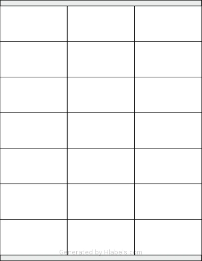 SmithCorona® S325W template with 21 rectangular 2.83 x 1.5 inch labels per sheet, on Letter-size adhesive blank label sheets.