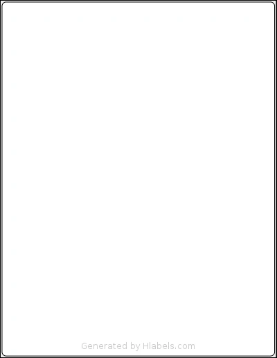 SmithCorona® S340W template with 1 rectangular 8.375 x 10.875 inch labels per sheet, on Letter-size adhesive blank label sheets.
