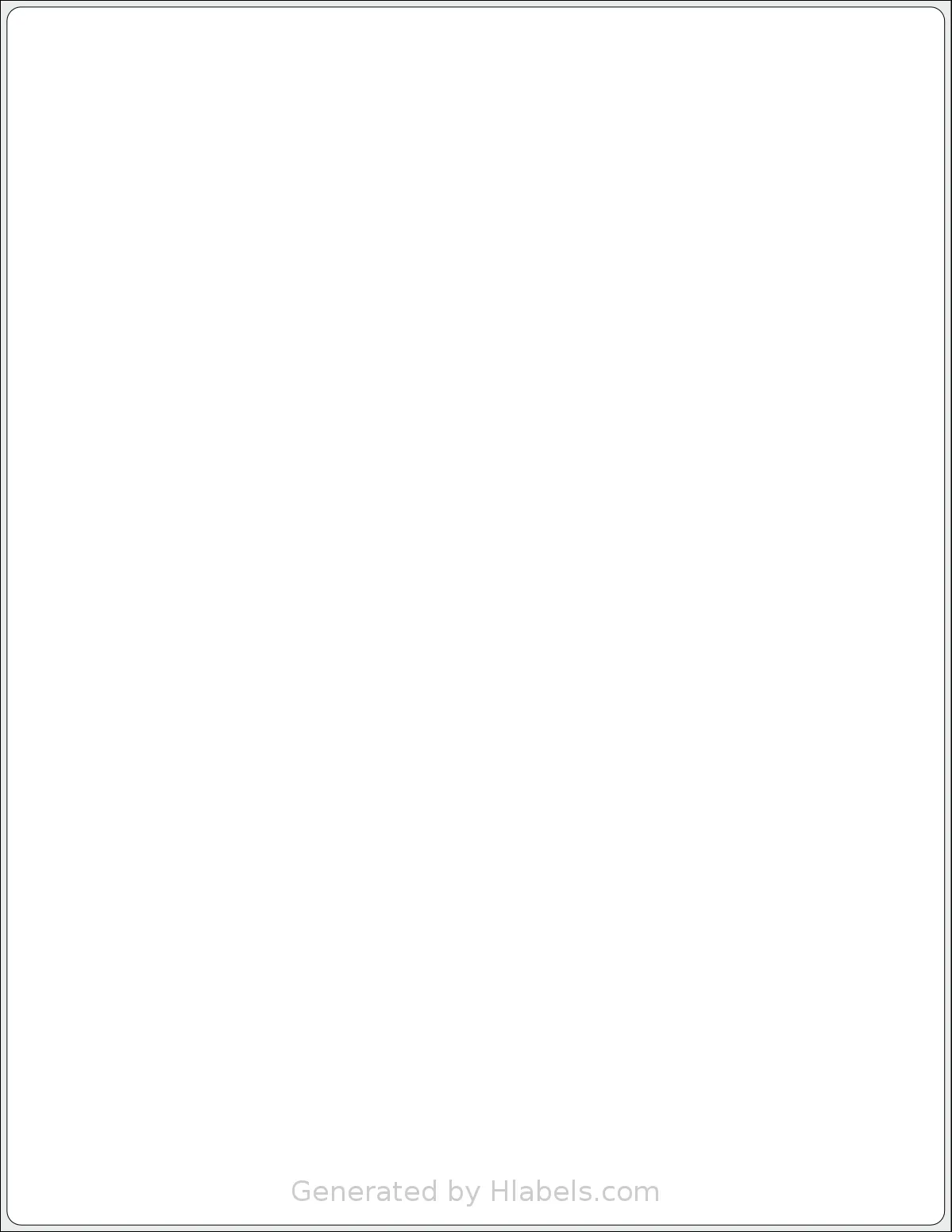 SmithCorona® S340W template with 1 rectangular 8.375 x 10.875 inch labels per sheet, on Letter-size adhesive blank label sheets.