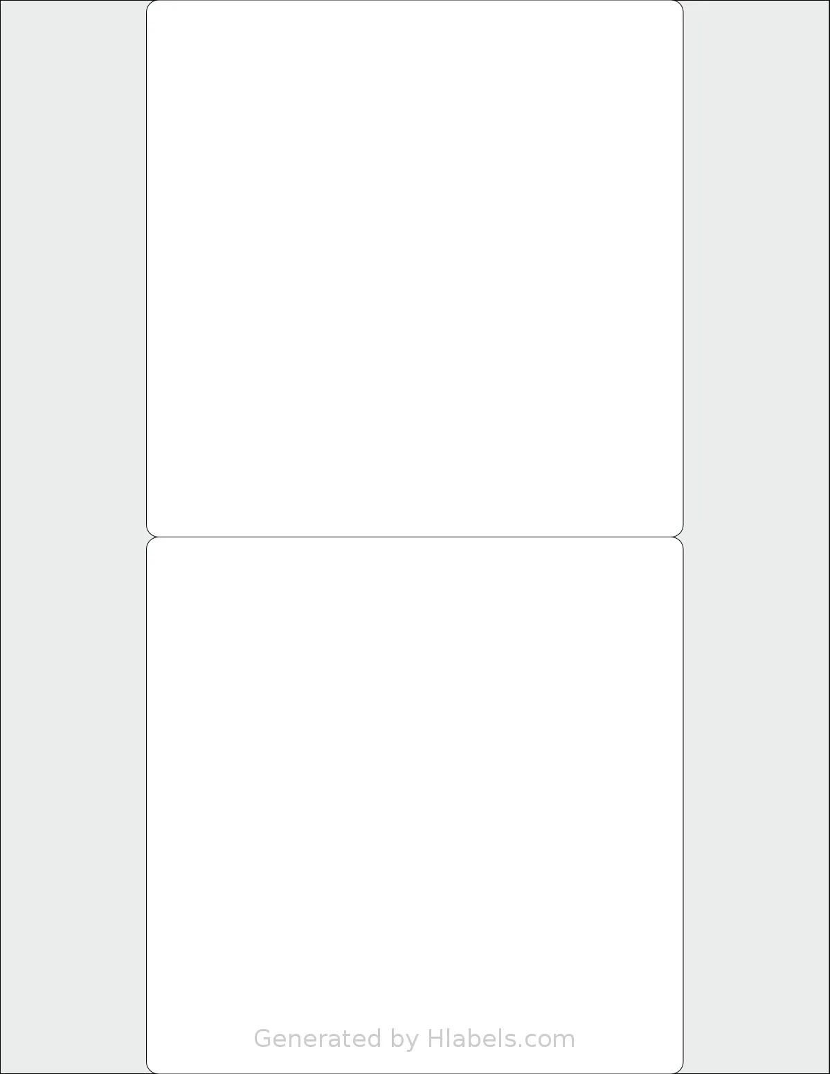 SmithCorona® S41W template with 2 square 5.5 x 5.5 inch labels per sheet, on Letter-size adhesive blank label sheets.