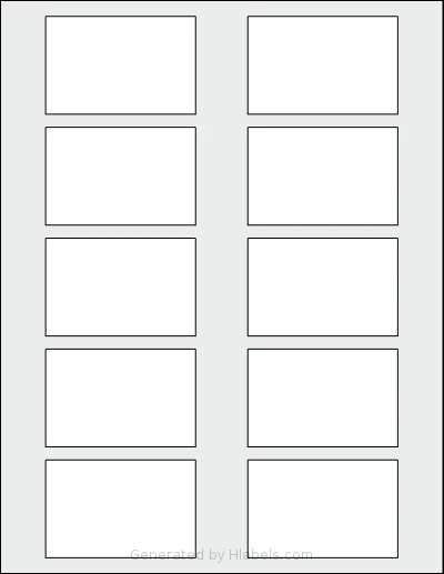 SmithCorona® S690W template with 10 rectangular 2.875 x 1.875 inch labels per sheet, on Letter-size adhesive blank label sheets.