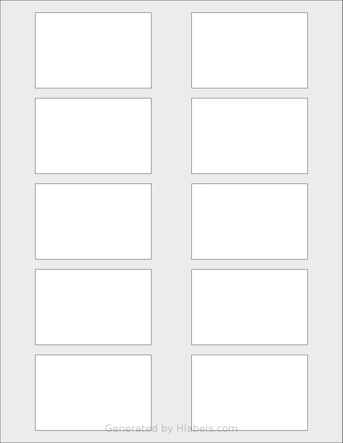 SmithCorona® S690W template with 10 rectangular 2.875 x 1.875 inch labels per sheet, on Letter-size adhesive blank label sheets.