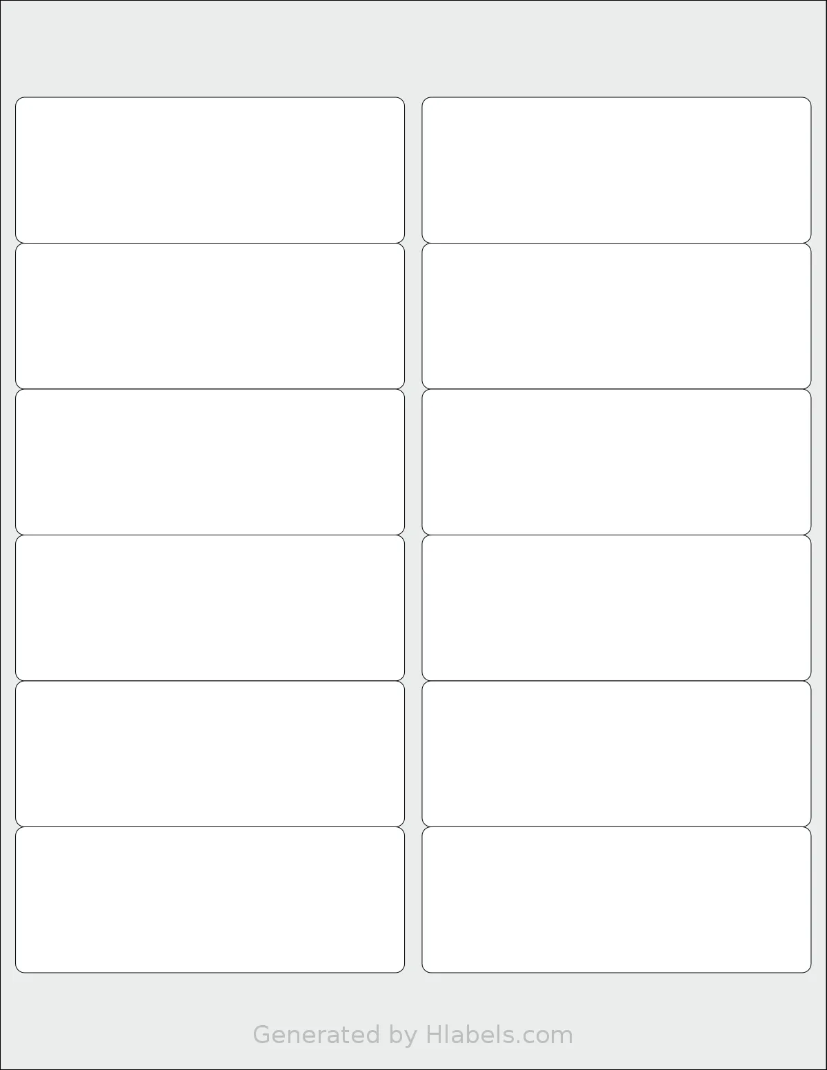 SmithCorona® S71W template with 12 rectangular 4 x 1.5 inch labels per sheet, on Letter-size adhesive blank label sheets.