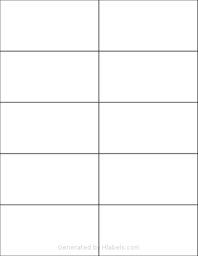 SmithCorona® S810W template with 10 rectangular 4.25 x 2.2 inch labels per sheet, on Letter-size adhesive blank label sheets.