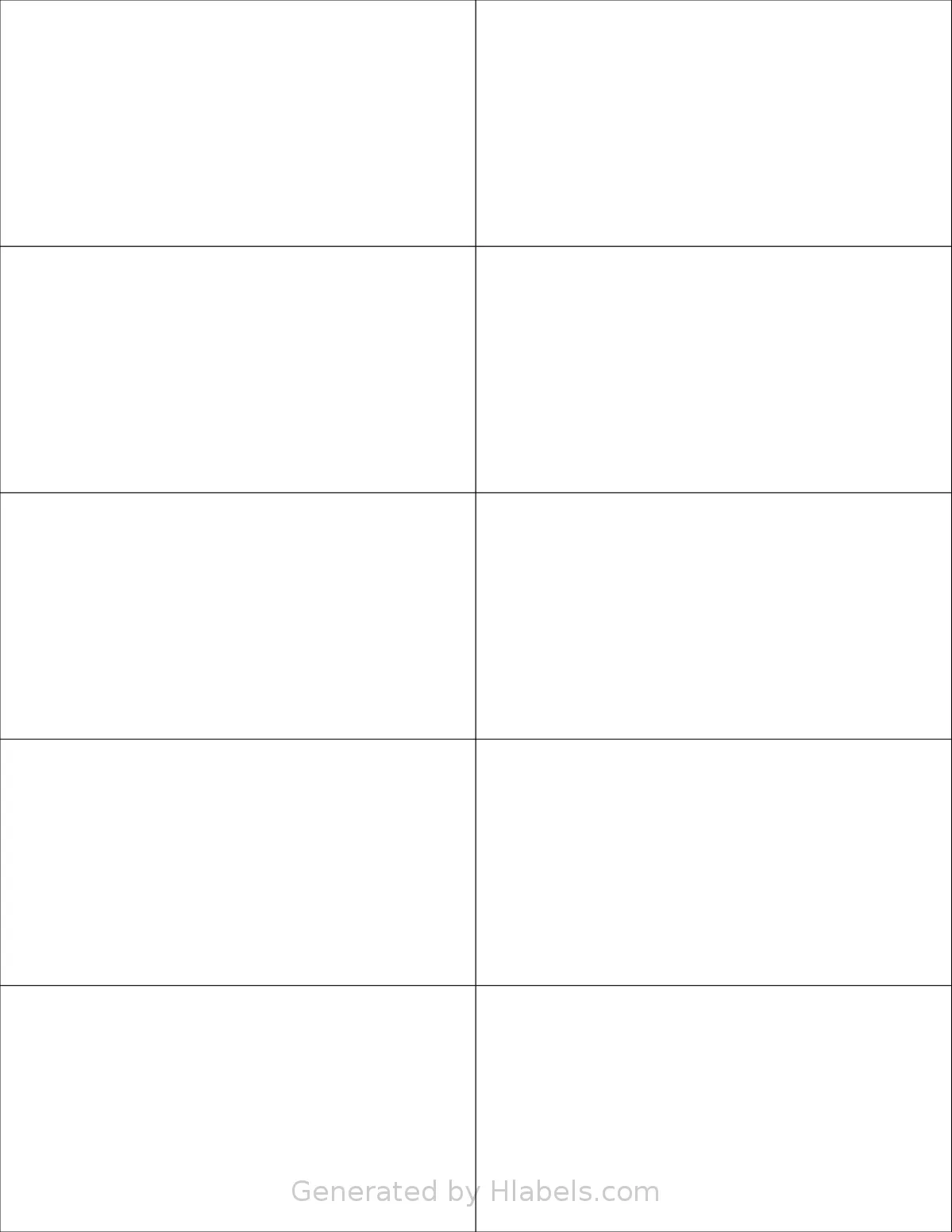 SmithCorona® S810W template with 10 rectangular 4.25 x 2.2 inch labels per sheet, on Letter-size adhesive blank label sheets.