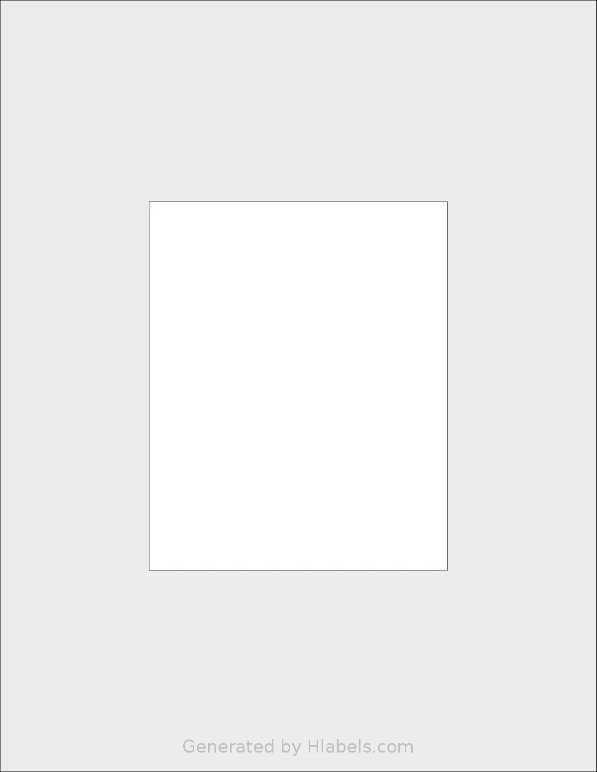 SmithCorona® S816W template with 1 rectangular 4.25 x 5.25 inch labels per sheet, on Letter-size adhesive blank label sheets.