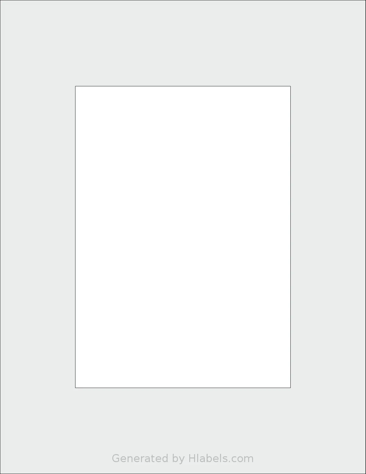 SmithCorona® S817W template with 1 rectangular 5 x 7 inch labels per sheet, on Letter-size adhesive blank label sheets.