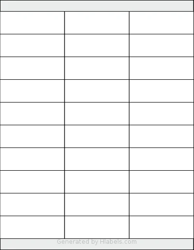SmithCorona® S84W template with 30 rectangular 2.83 x 1 inch labels per sheet, on Letter-size adhesive blank label sheets.