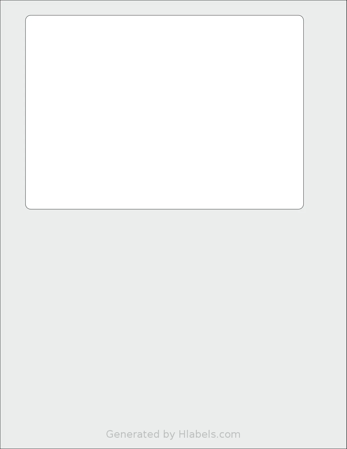 SmithCorona® S917DD template with 1 rectangular 6.8125 x 4.75 inch labels per sheet, on Letter-size adhesive blank label sheets.
