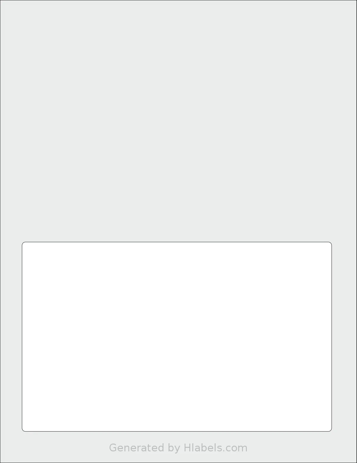 SmithCorona® S918DD template with 1 rectangular 7.375 x 4.5 inch labels per sheet, on Letter-size adhesive blank label sheets.