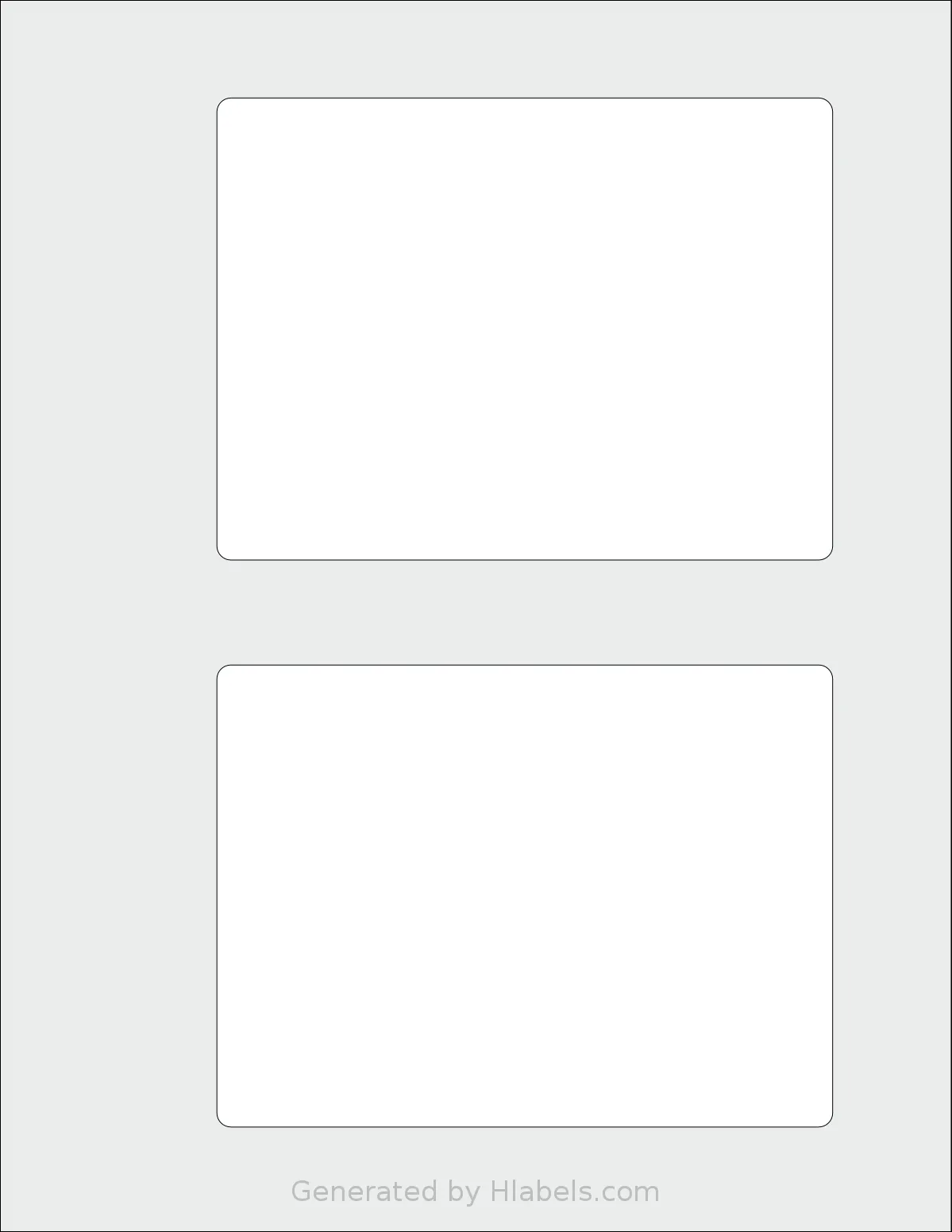 SmithCorona® S9W template with 2 rectangular 5.5 x 4.125 inch labels per sheet, on Letter-size adhesive blank label sheets.